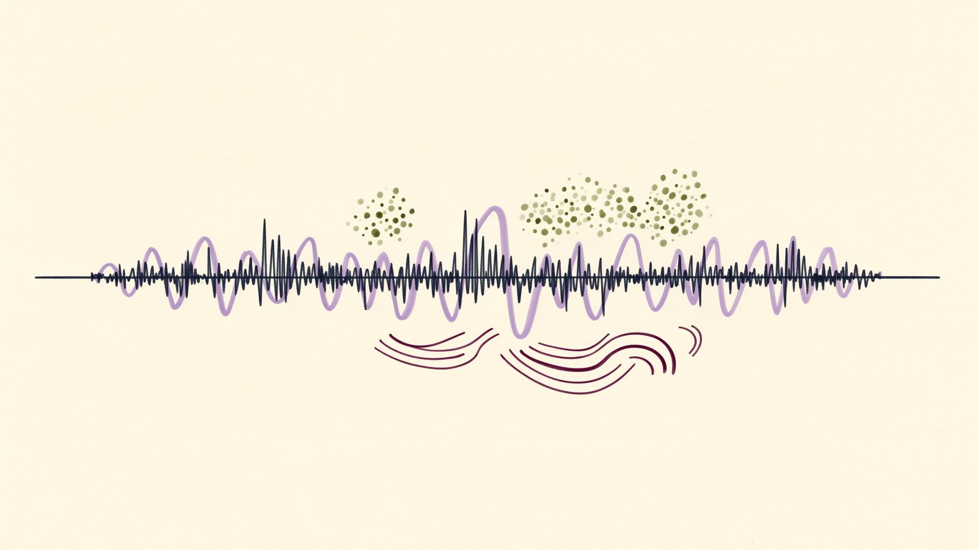 A field of steady horizontal lines broken by a single tremor — the regulation tell