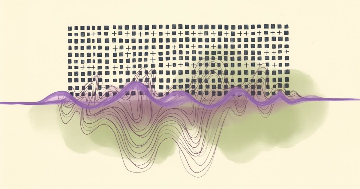 Abstract cream-and-slate line illustration on Kokorology paper, drawn for The Optimization Substitute