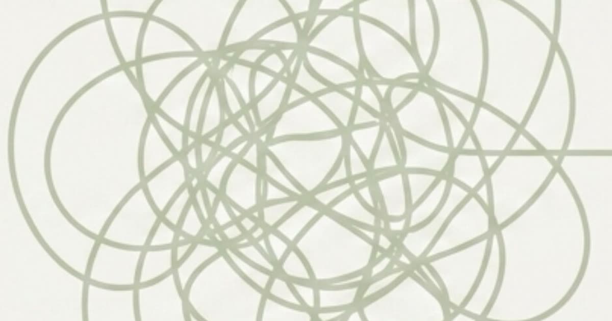 Abstract cream-and-slate line illustration on Kokorology paper, drawn for Terms of Service